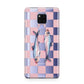 Pink Checkerboard Sardines Huawei Mate 20X Phone Case