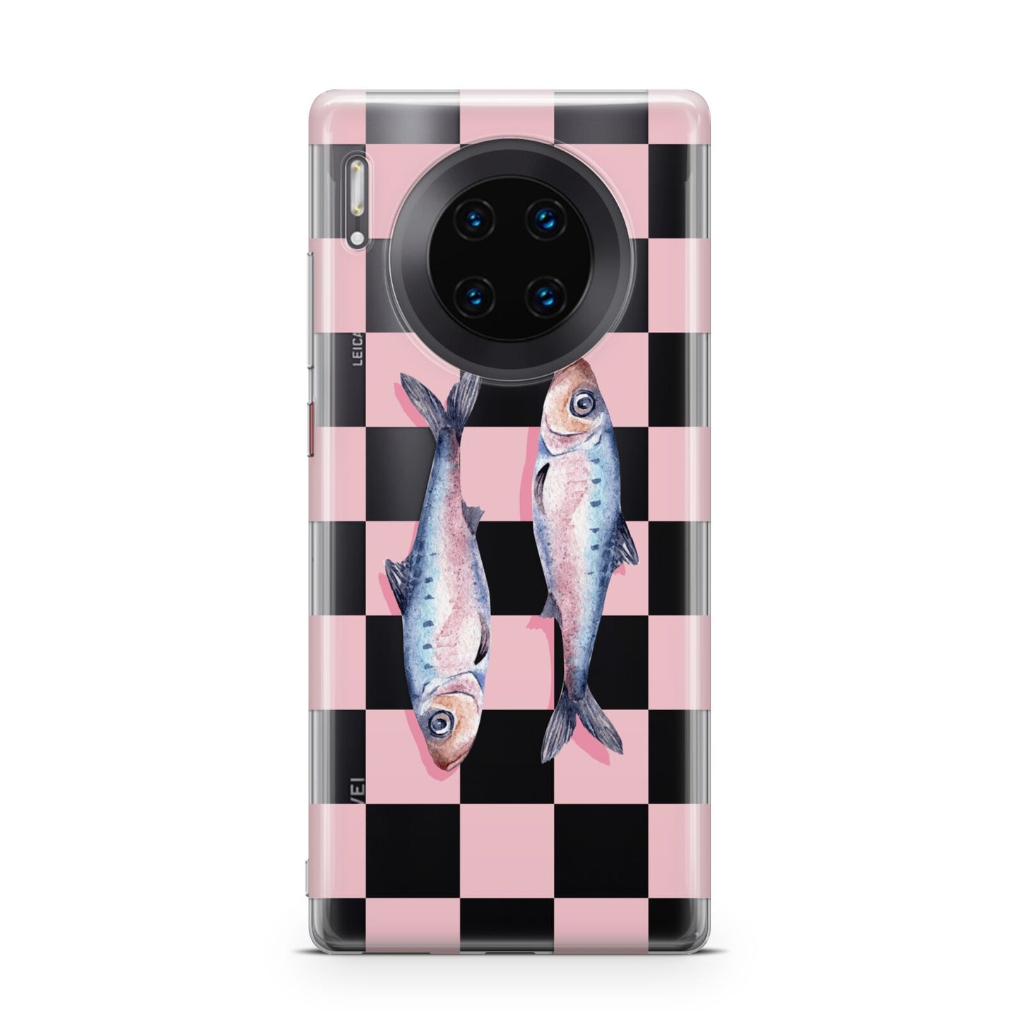 Pink Checkerboard Sardines Huawei Mate 30 Pro Phone Case