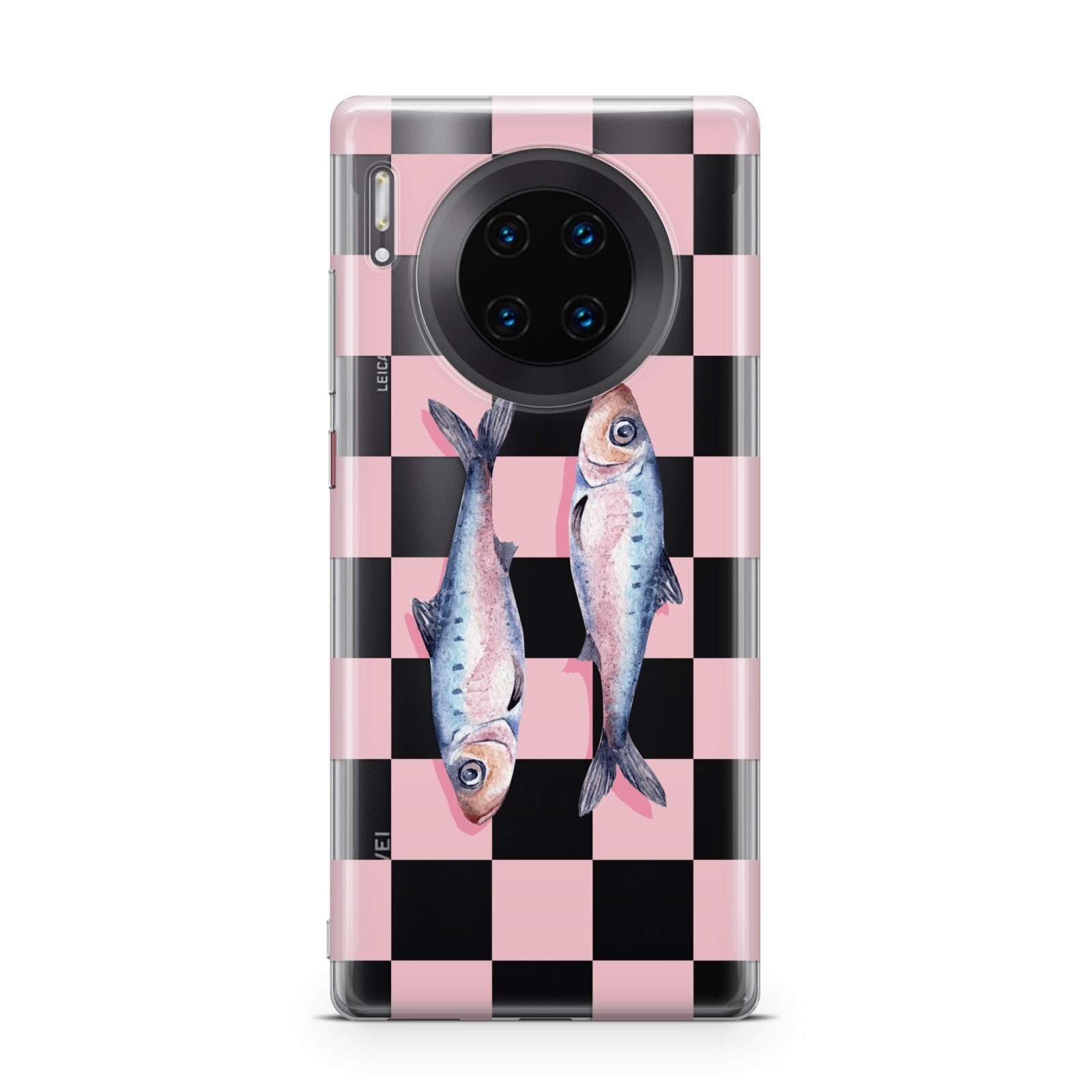 Pink Checkerboard Sardines Huawei Mate 30 Pro Phone Case