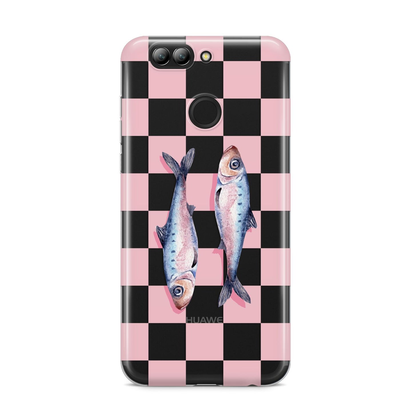 Pink Checkerboard Sardines Huawei Nova 2s Phone Case