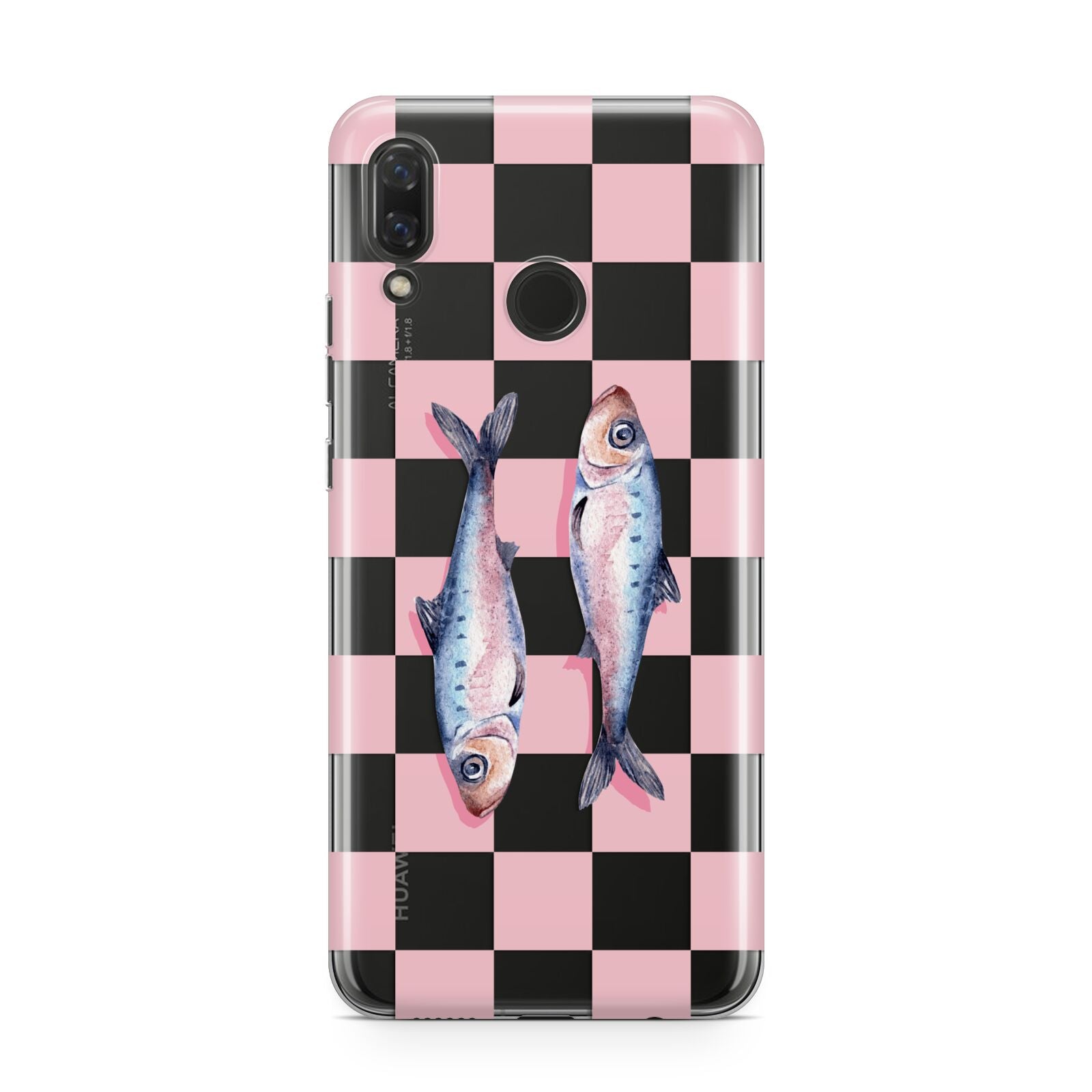 Pink Checkerboard Sardines Huawei Nova 3 Phone Case