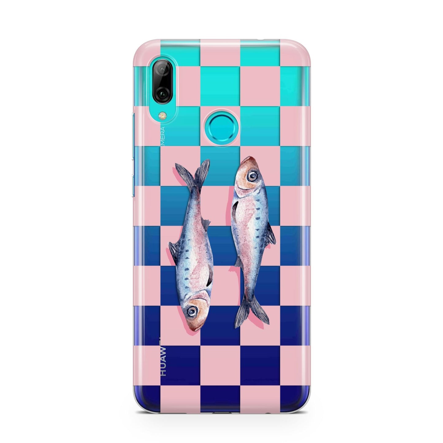Pink Checkerboard Sardines Huawei P Smart 2019 Case