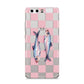 Pink Checkerboard Sardines Huawei P10 Phone Case