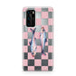 Pink Checkerboard Sardines Huawei P40 Phone Case