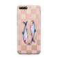 Pink Checkerboard Sardines Huawei Y6 2018