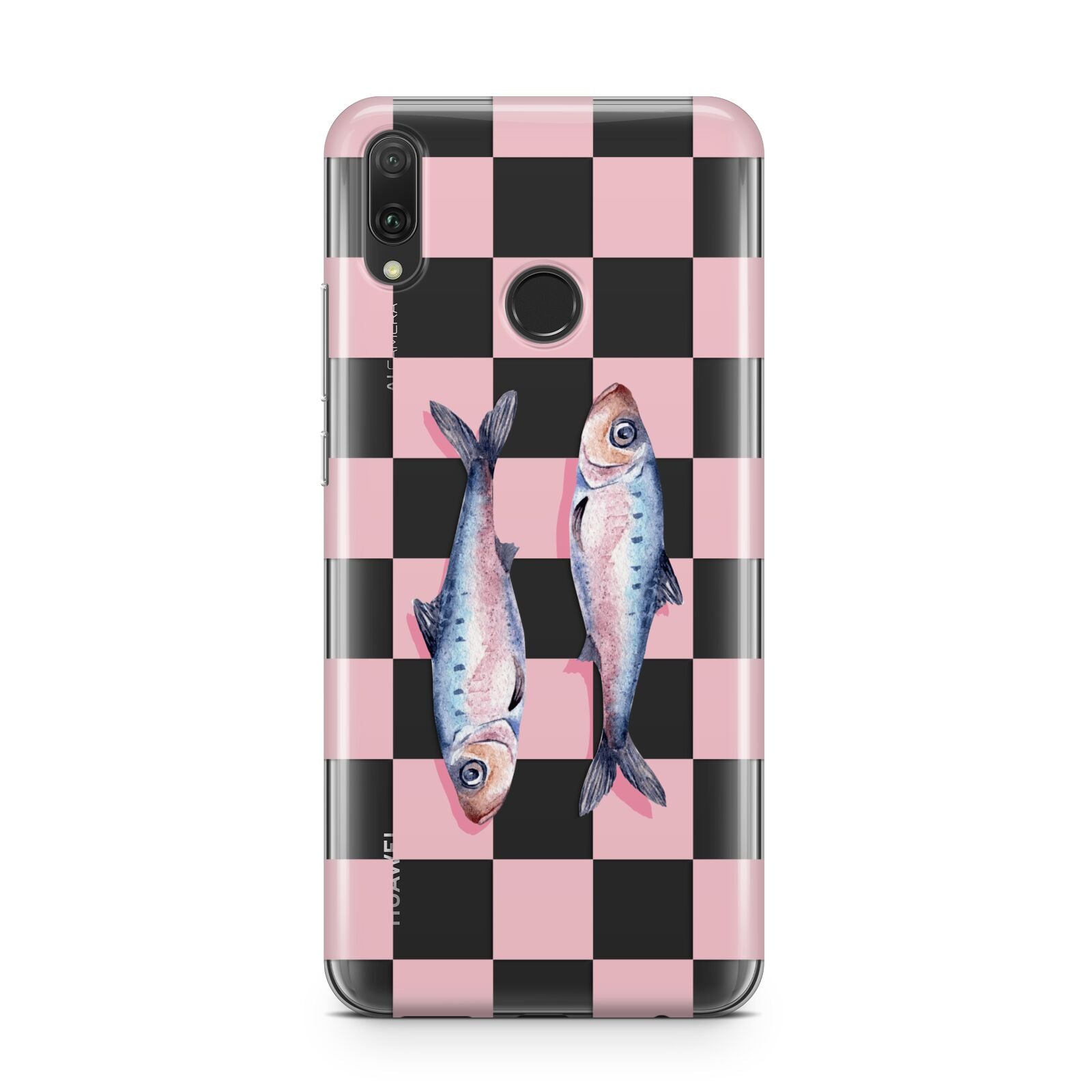 Pink Checkerboard Sardines Huawei Y9 2019