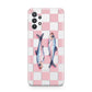 Pink Checkerboard Sardines Samsung A32 5G Case