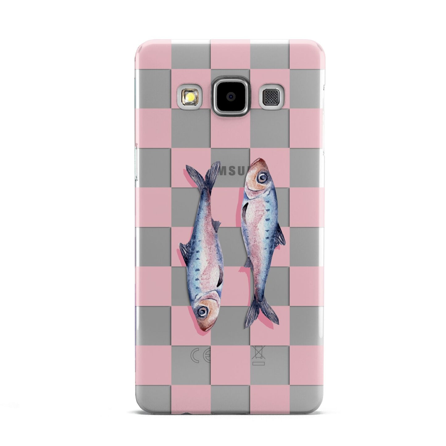 Pink Checkerboard Sardines Samsung Galaxy A5 Case