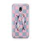 Pink Checkerboard Sardines Samsung Galaxy J3 2017 Case