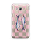 Pink Checkerboard Sardines Samsung Galaxy J5 2016 Case