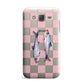 Pink Checkerboard Sardines Samsung Galaxy J7 Case
