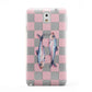 Pink Checkerboard Sardines Samsung Galaxy Note 3 Case