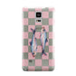 Pink Checkerboard Sardines Samsung Galaxy Note 4 Case