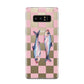 Pink Checkerboard Sardines Samsung Galaxy Note 8 Case