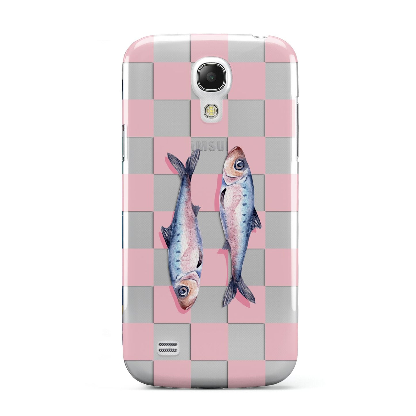 Pink Checkerboard Sardines Samsung Galaxy S4 Mini Case