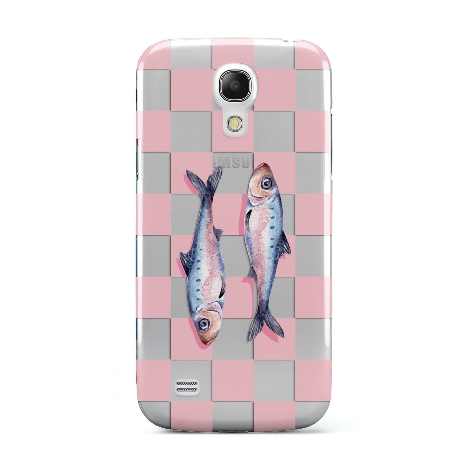 Pink Checkerboard Sardines Samsung Galaxy S4 Mini Case