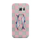 Pink Checkerboard Sardines Samsung Galaxy S6 Edge Case