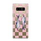 Pink Checkerboard Sardines Samsung Galaxy S8 Case