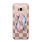 Pink Checkerboard Sardines Samsung Galaxy S8 Plus Case