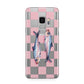 Pink Checkerboard Sardines Samsung Galaxy S9 Case