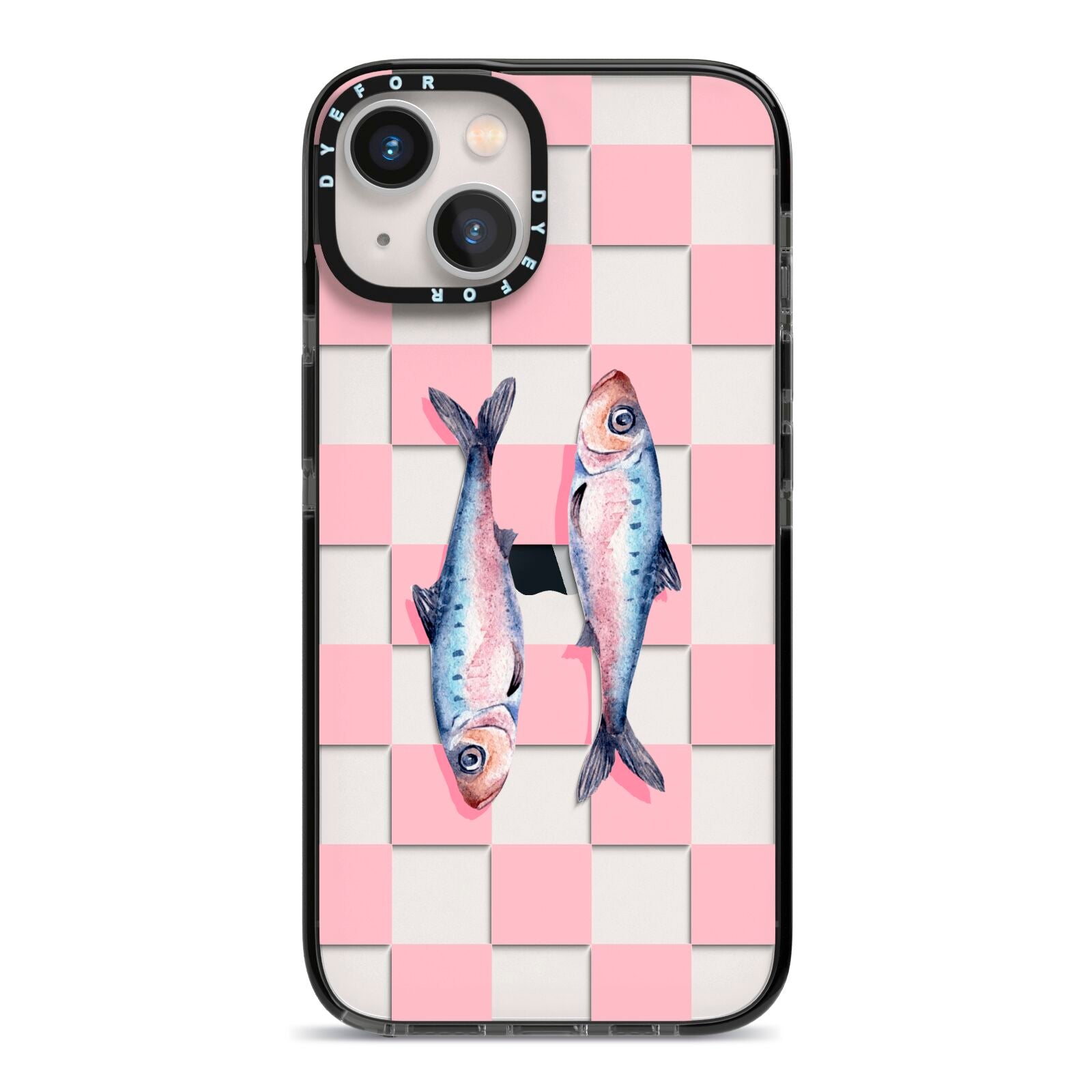 Pink Checkerboard Sardines iPhone Case – Dyefor Pink Checkerboard Sardines iPhone Case – Dyefor