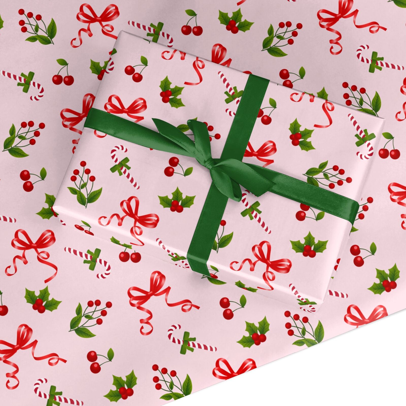 Pink Christmas Assortment Custom Wrapping Paper