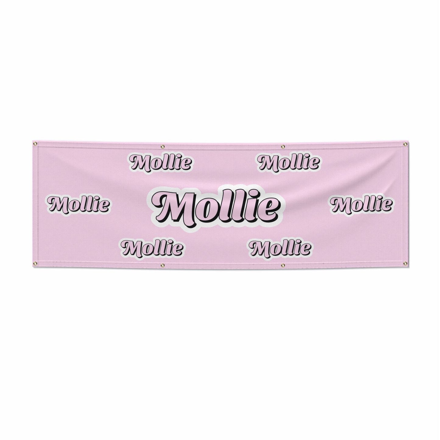Pink Custom 6x2 Banner