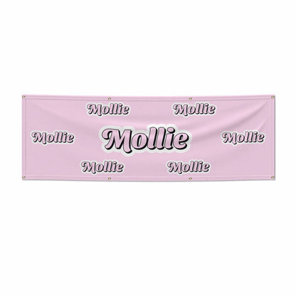 Pink Custom 6x2 Banner