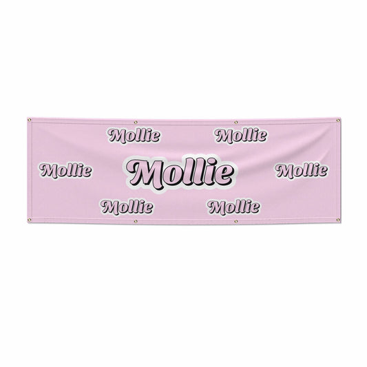 Pink Custom 6x2 Banner