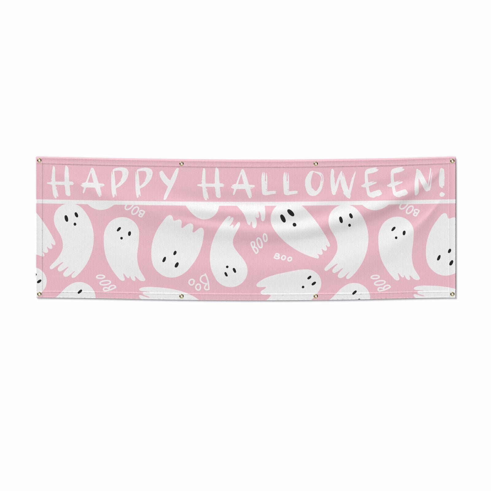Pink Ghost 6x2 Banner