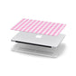 Pink Gingham Check Apple MacBook Case in Detail