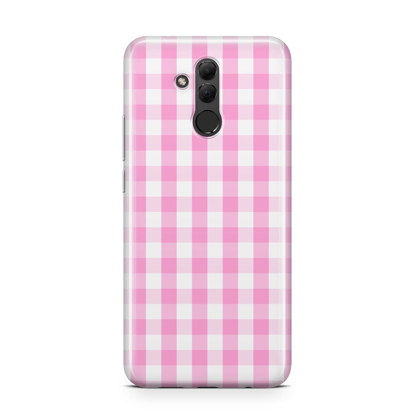 Pink Gingham Check Huawei Mate 20 Lite