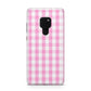 Pink Gingham Check Huawei Mate 20 Phone Case