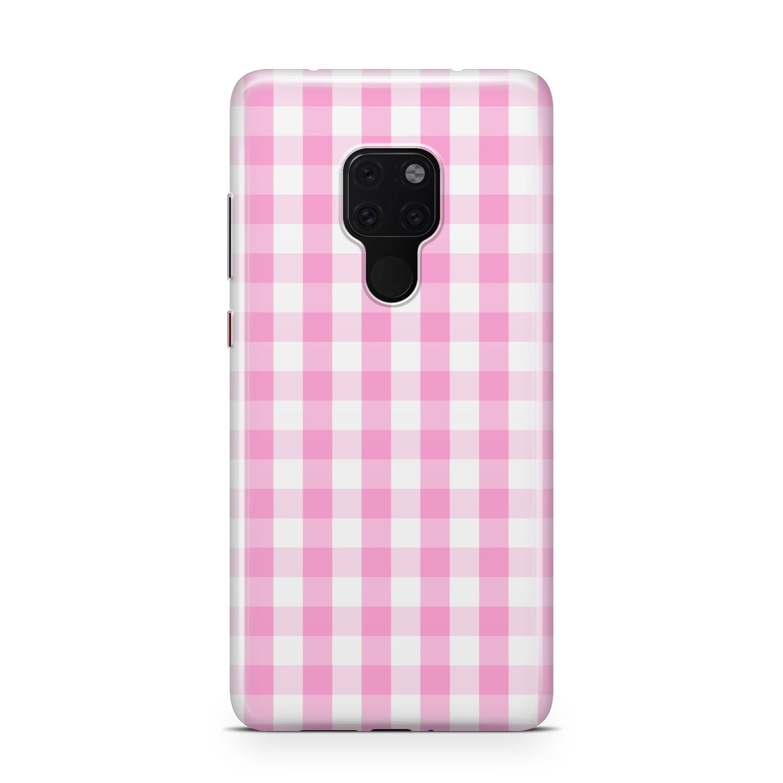 Pink Gingham Check Huawei Mate 20 Phone Case