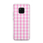 Pink Gingham Check Huawei Mate 20 Pro Phone Case