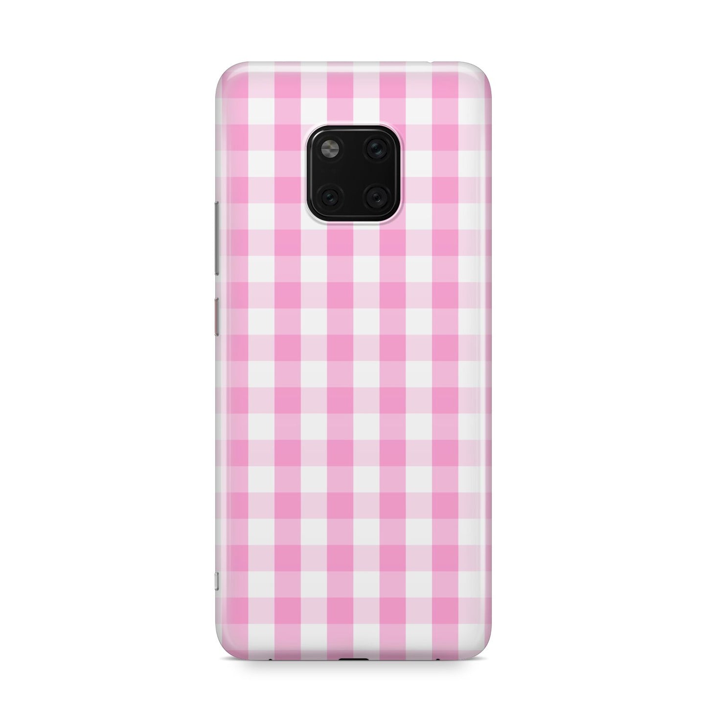 Pink Gingham Check Huawei Mate 20 Pro Phone Case