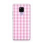 Pink Gingham Check Huawei Mate 20X Phone Case