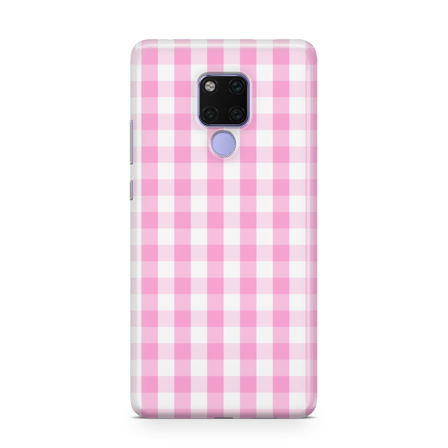 Pink Gingham Check Huawei Mate 20X Phone Case