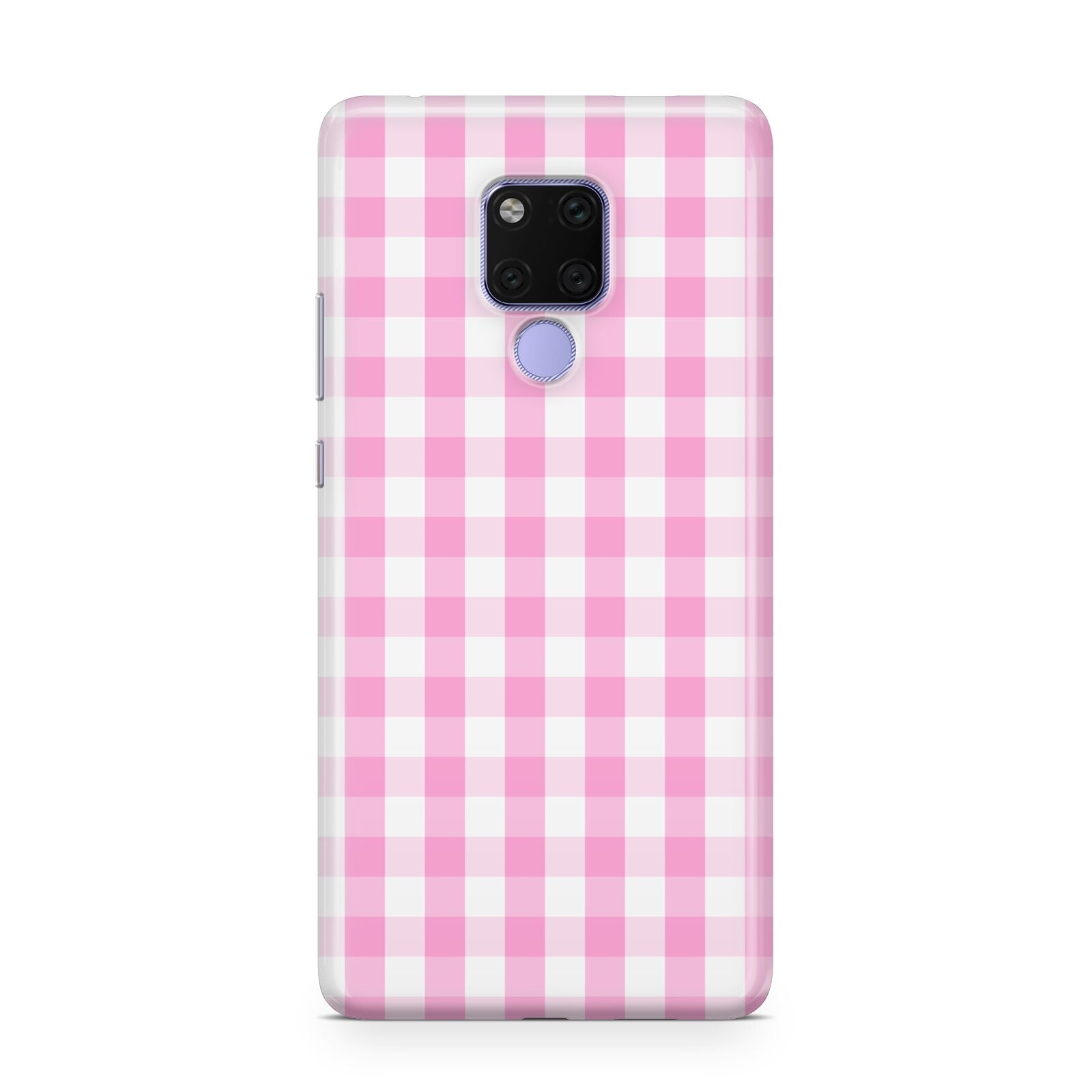 Pink Gingham Check Huawei Mate 20X Phone Case