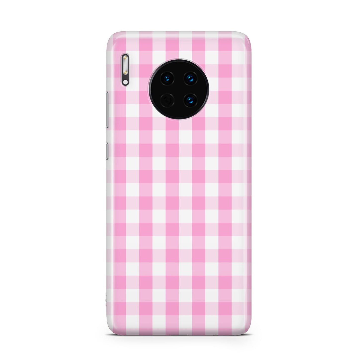 Pink Gingham Check Huawei Mate 30