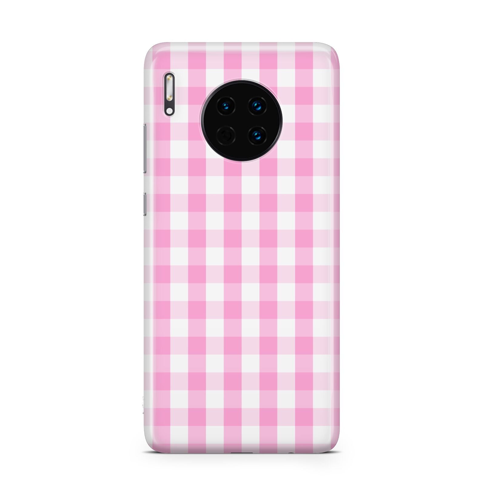 Pink Gingham Check Huawei Mate 30