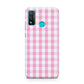 Pink Gingham Check Huawei P Smart 2020
