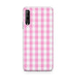 Pink Gingham Check Huawei P Smart Pro 2019