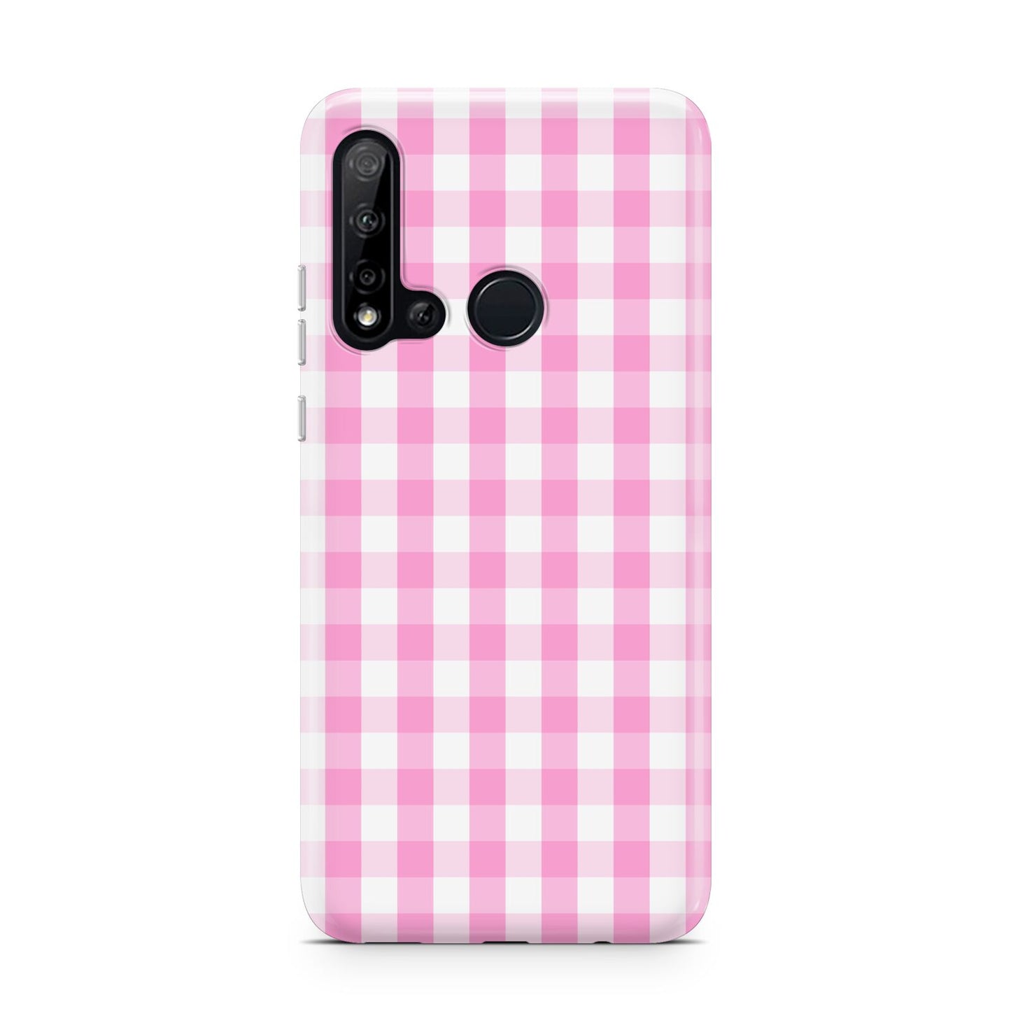 Pink Gingham Check Huawei P20 Lite 5G Phone Case
