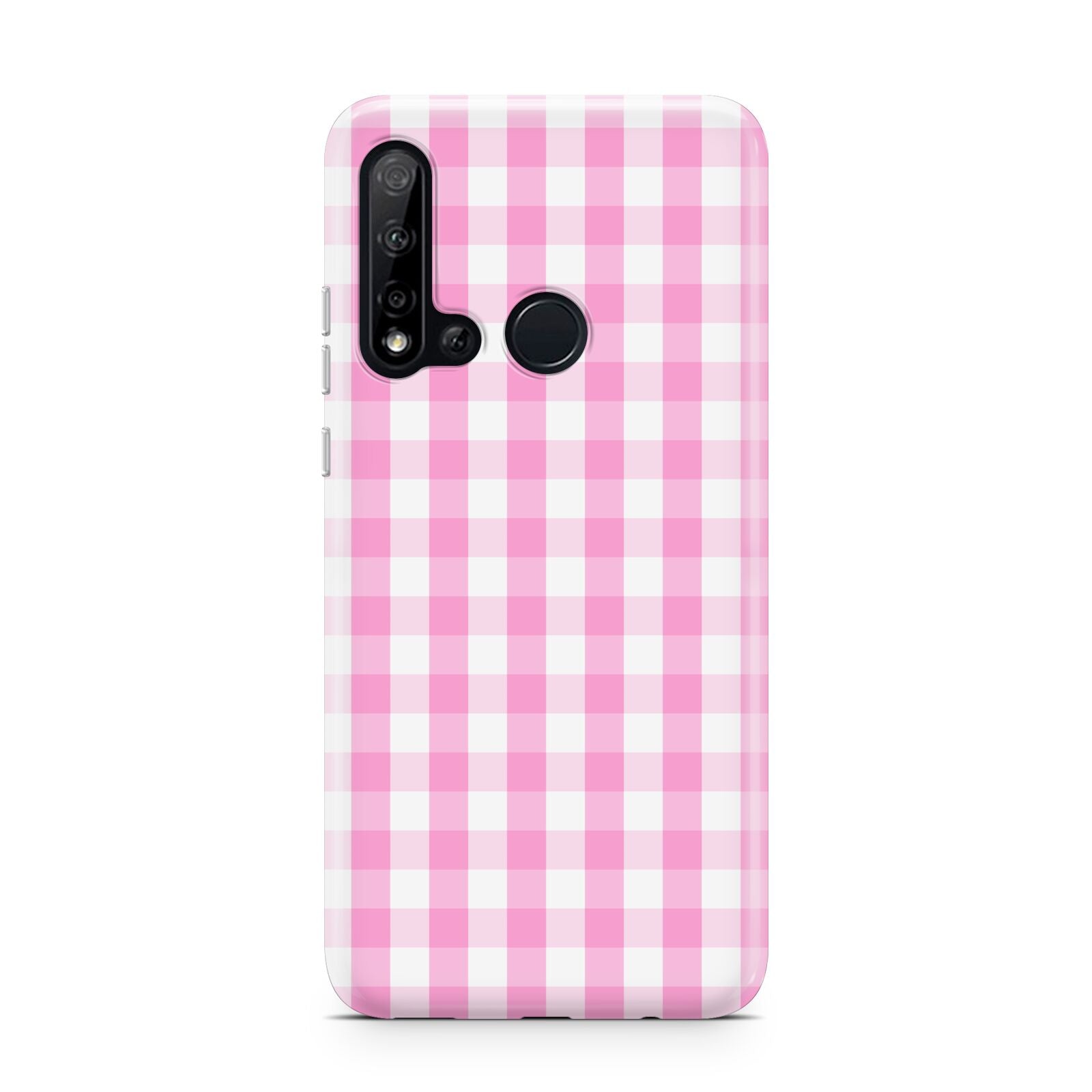 Pink Gingham Check Huawei P20 Lite 5G Phone Case