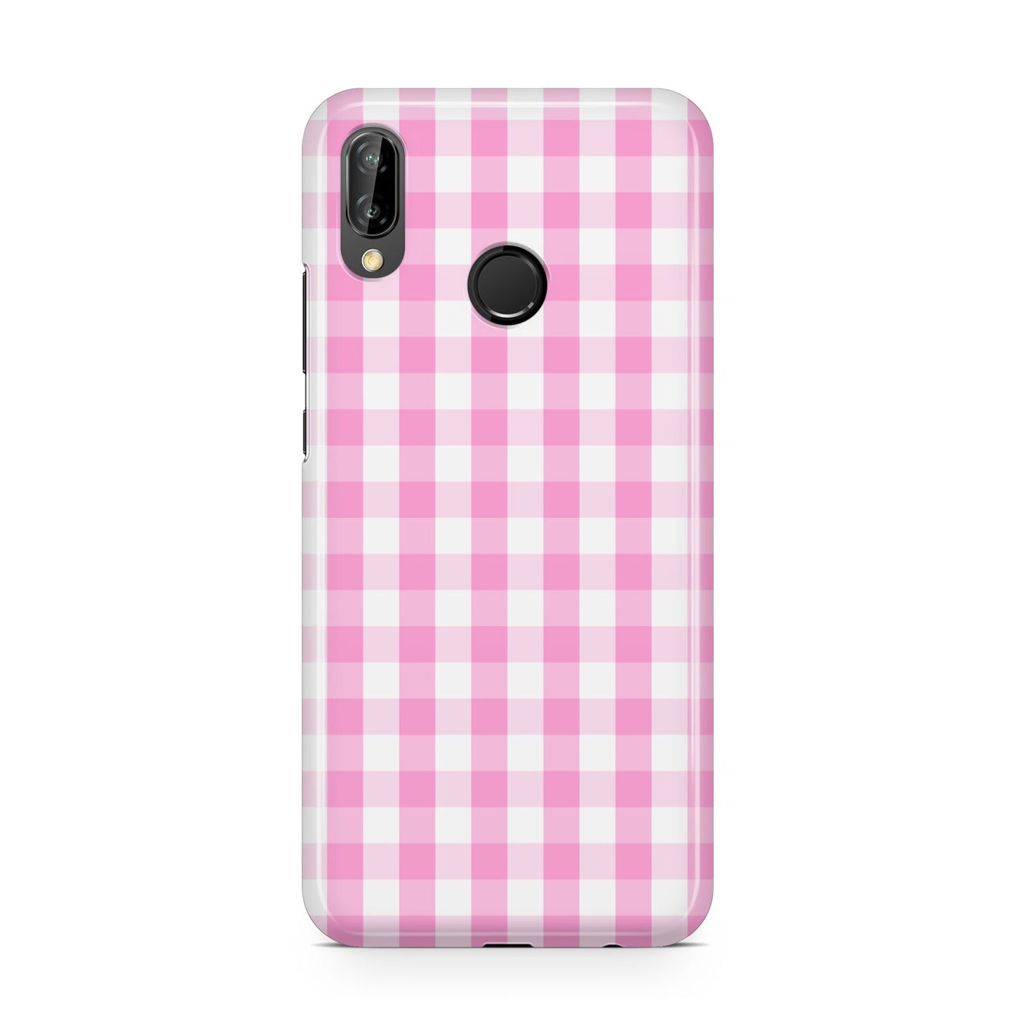 Pink Gingham Check Huawei P20 Lite Phone Case