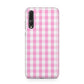 Pink Gingham Check Huawei P20 Pro Phone Case