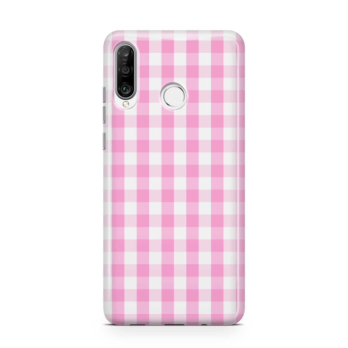 Pink Gingham Check Huawei P30 Lite Phone Case