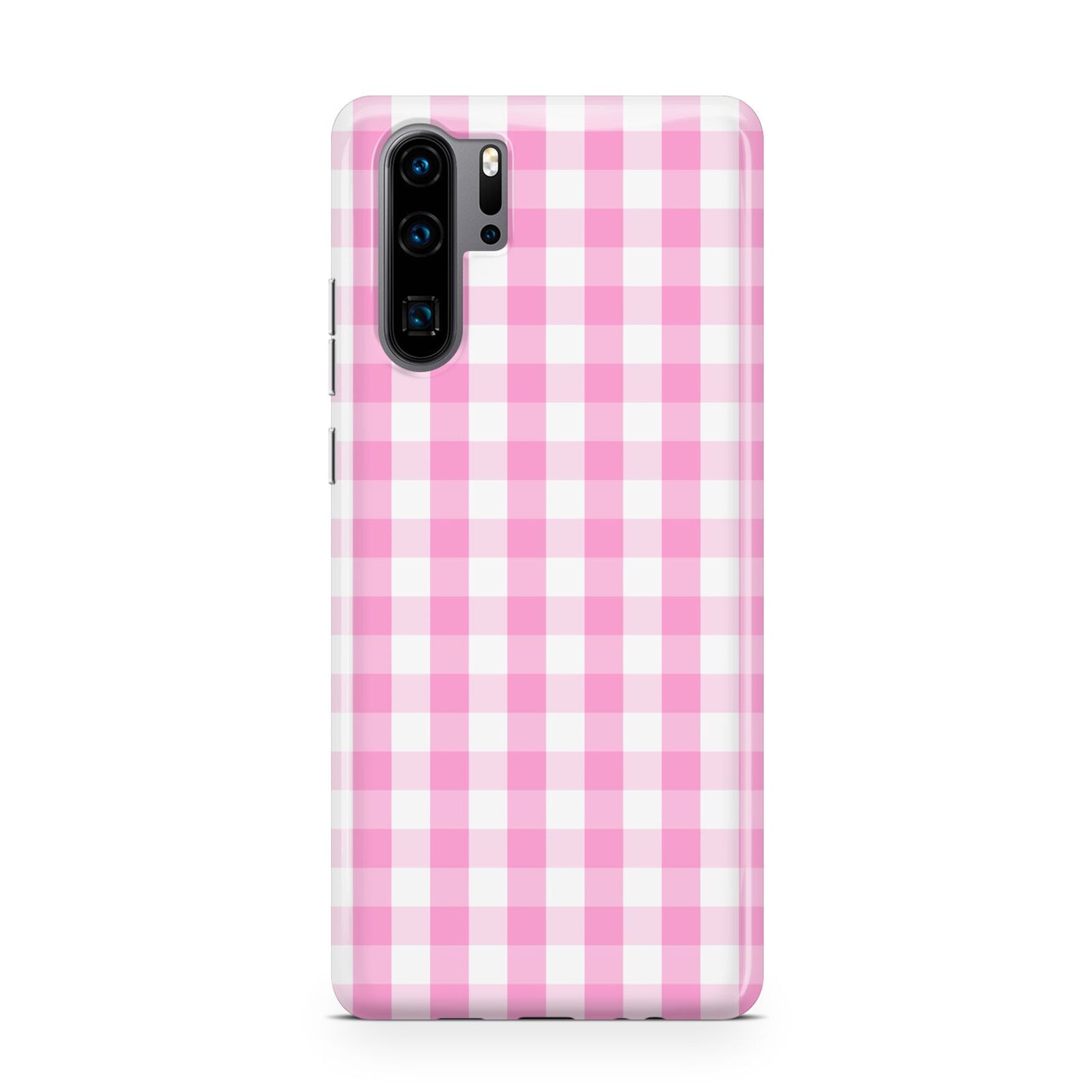Pink Gingham Check Huawei P30 Pro Phone Case