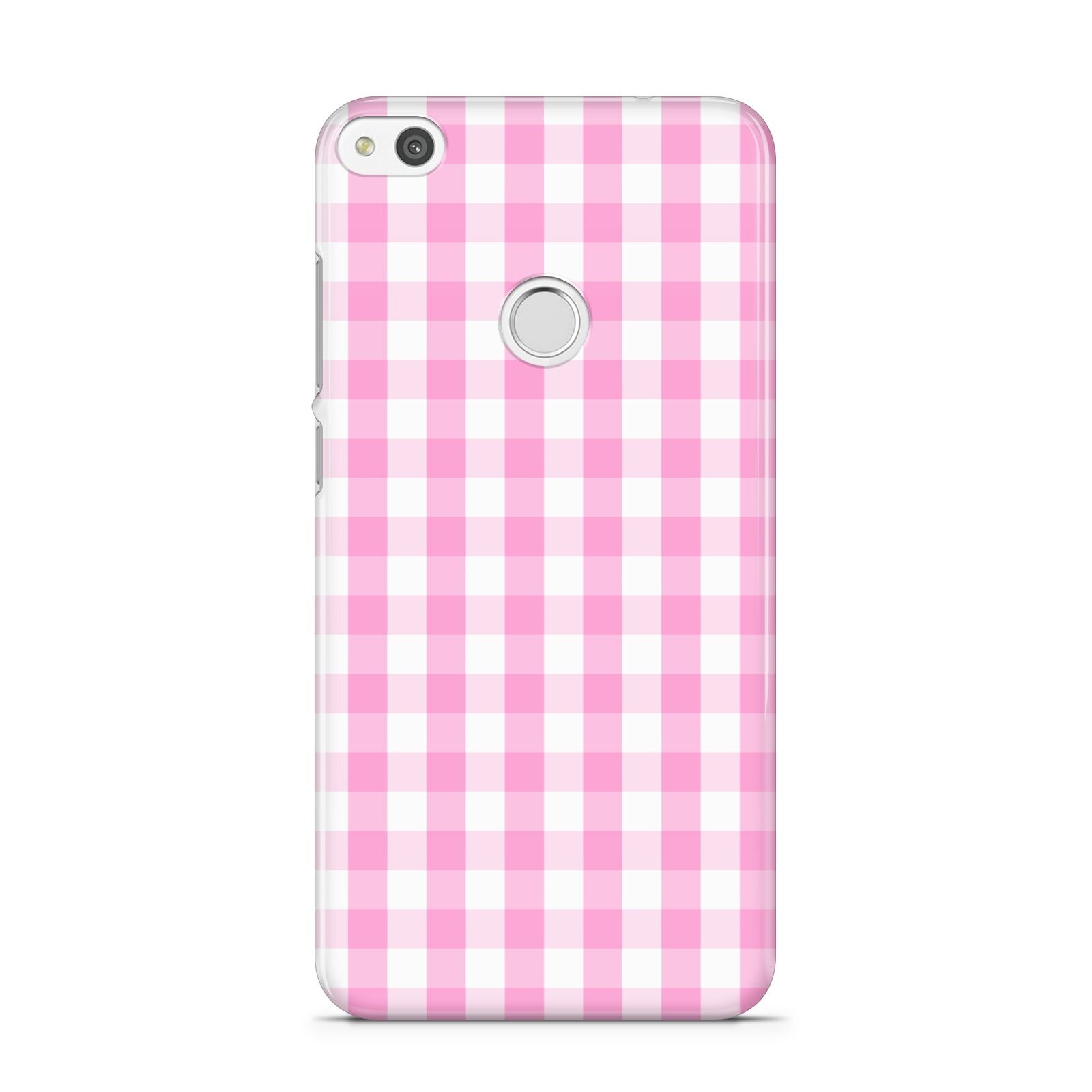 Pink Gingham Check Huawei P8 Lite Case
